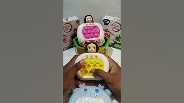 Playing push game elsa  pop it elektrik, push game challenge, asmr, #popit #toys