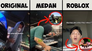 Kasih aba-aba Versi Aseli vs Medan vs Roblox 😹