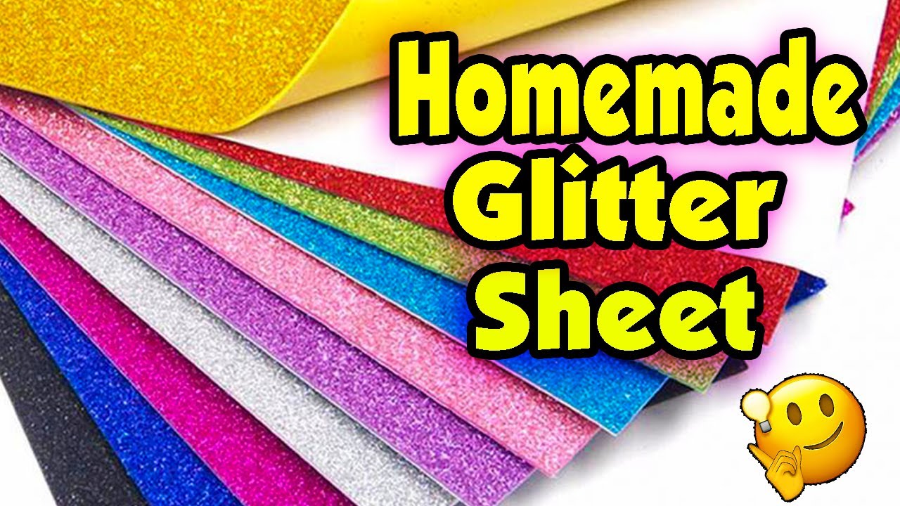 DIY - How to Make Glitter Cardstock - Super Easy and Quick! 