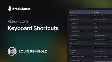 Unlock Your Creative Flow with Keyboard Shortcuts in Breakdance: Work Faster and Smarter