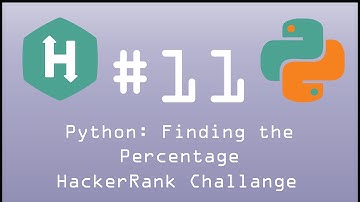 Python HackerRank Challenge #11 Python: Finding the Percentage