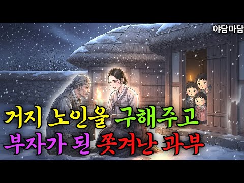 거지 노인을 구한 쫏겨난 과부 #옛날이야기 #야담 #조선이야기 #오디오북
