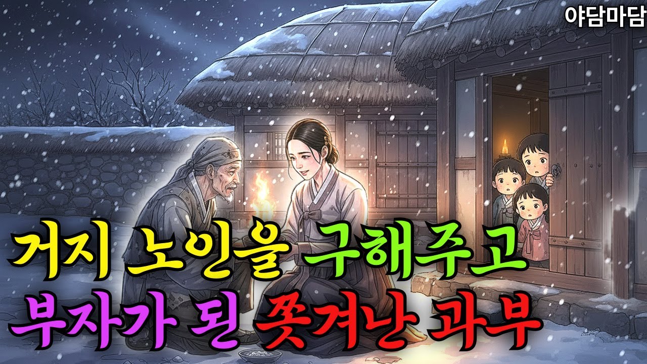 거지 노인을 구한 쫏겨난 과부 #옛날이야기 #야담 #조선이야기 #오디오북
