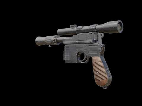 Han Solo's Blaster 3D Model