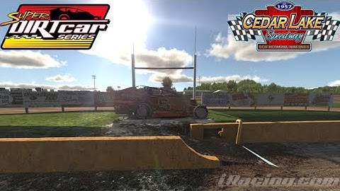 Iracing Big Block Modifieds at Cedar Lake Win!(edited out cautions)