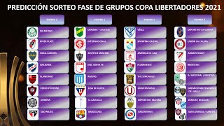 Prediccion Sorteo Fase De Grupos Copa Libertadores 2021 Youtube