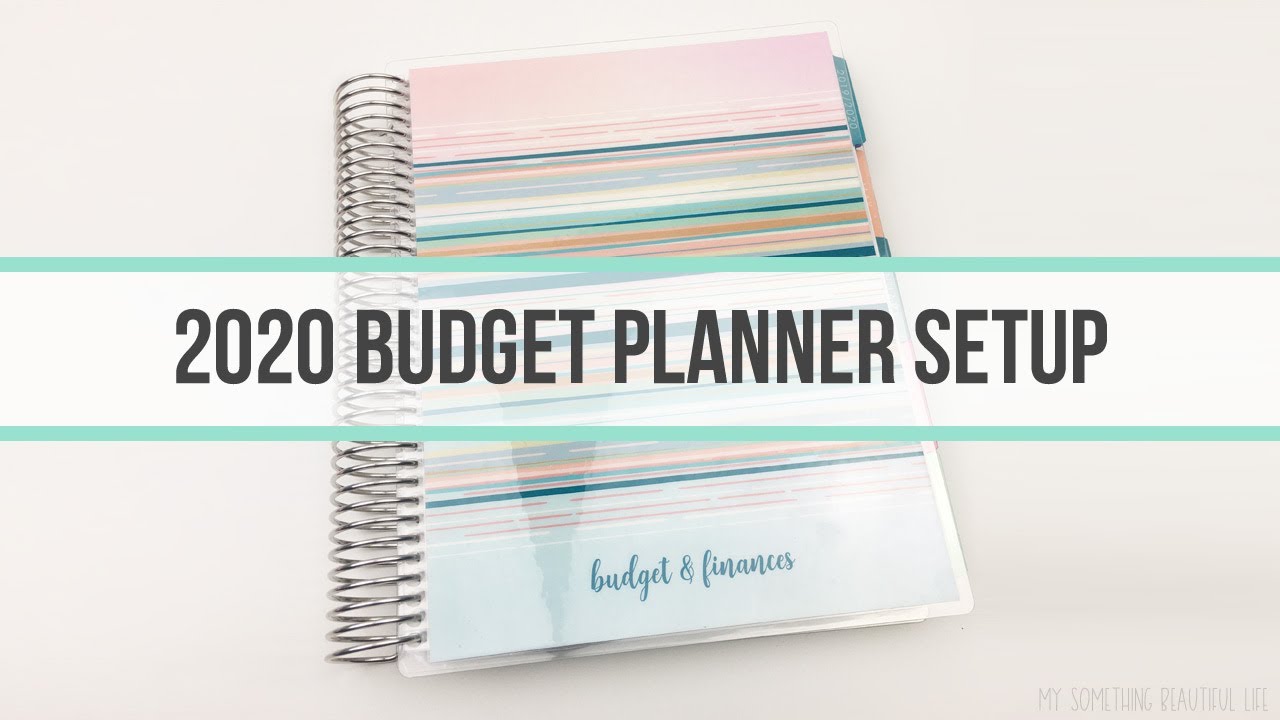 2020 BUDGET PLANNER SETUP | Erin Condren Deluxe Monthly Planner - YouTube