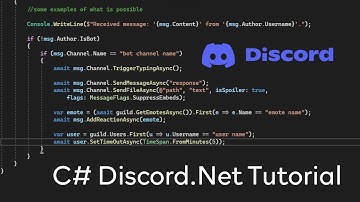 C# - Discord.Net Tutorial (create a discord bot)