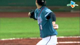 20130825 CPBL 桃猿VS獅 2下 王溢正變速球投得漂亮