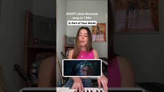 Video thumbnail of "EVERY Little Mermaid song in 1 Min"