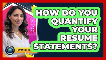How Do You Quantify Your Resume Statements?