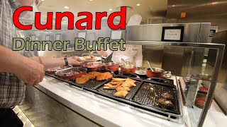 Cunard Dinner Buffet Food Tour (Queen Mary 2)