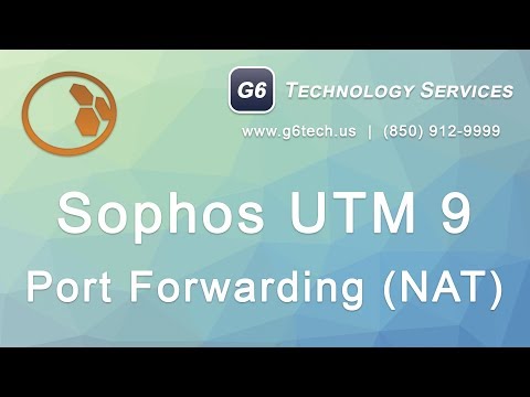 Sophos UTM 9 Port Forwarding (NAT)