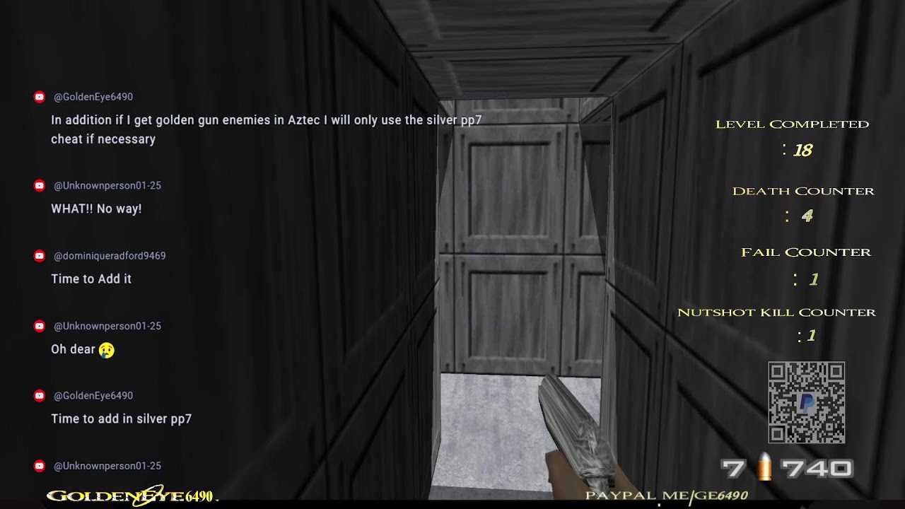 GoldenEye 007 N64: GE Randomizer Saturday Live #118 Part 1/2 (No Commentary) **Road To 1k Subs**