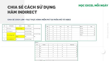 Chia Sẻ Cách Sử Dụng Hàm Indirect