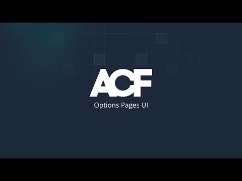 ACF Options Pages UI (ACF PRO 6.2)
