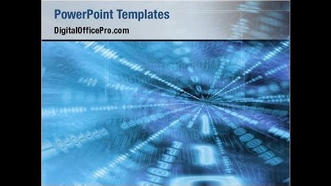 Binary PowerPoint Template Backgrounds - DigitalOfficePro #08938