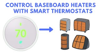 Connect smart thermostat (Nest, Honeywell, Ecobee) to baseboard heater or boiler.