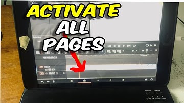 Davinci Resolve for  iPad How to show all pages (fusion, edit)