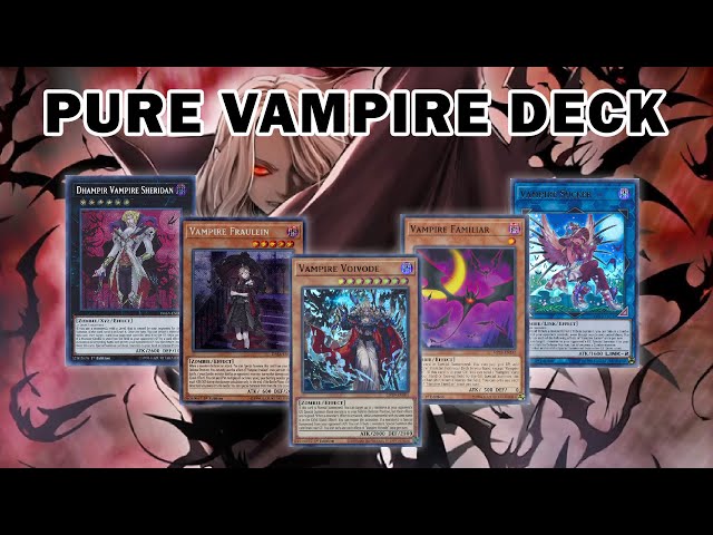 pure vampire deck yugioh Vampire Deck 2019 / Vampire YUGIOH VAMPIRE DECK- SORCERER- SCARLET-