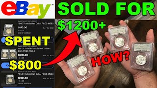 How to FIND COINS on eBay the RIGHT WAY! Turning $800 in $1200 FAST! screenshot 1