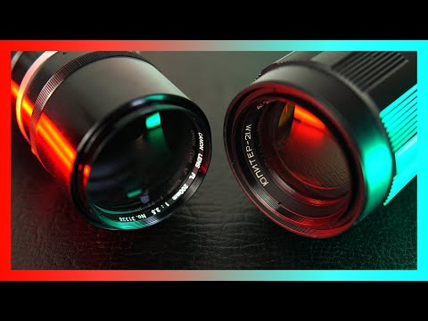 Canon FL 200mm f3.5 VS Jupiter 21M 200mm f4 vintage lens