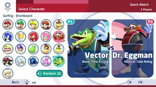 Mario & Sonic At Olympic Tokyo 2020 Gameplay 2 Players Vector Vs Dr. Eggman , Hard Mode