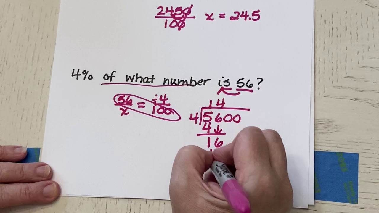 6th grade Percent Proportion Review - YouTube