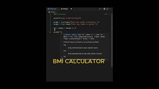 BMI Calculator in Python #python #bmi #coding #programming #programming #technology #ai #games