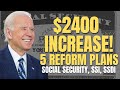 $2400 Social Security INCREASE and Reform in 2024 | Social Security, SSI, SSDI Increase Update