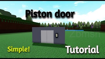 Piston Door Tutorial Build A Boat For Treasure | Roblox Tutorial