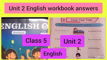Class 5 /Unit 2/  Know your time/English workbook answersTerm1 Ennum Ezhuthum 25-26