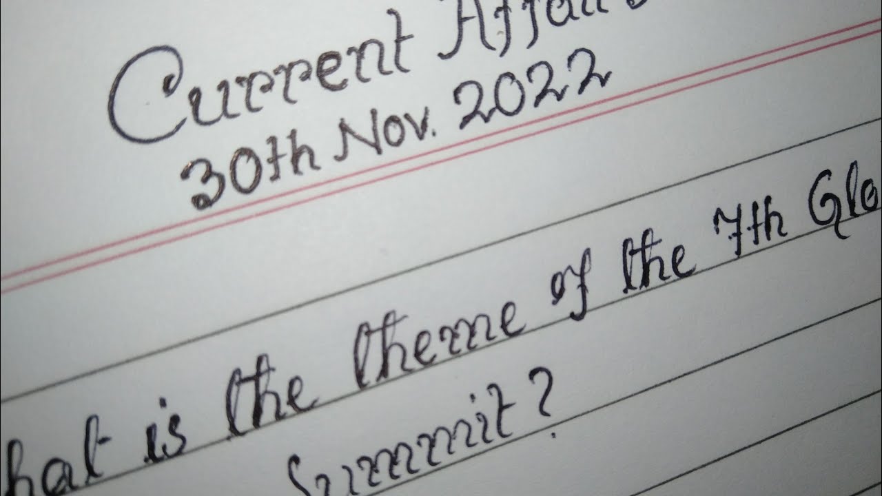 30th November 2022 Current Affairs How To Write Current Affairs YouTube 30th November 2022 Current Affairs How To Write Current Affairs YouTube