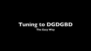 easy way to tune your guitar to dgdgbd