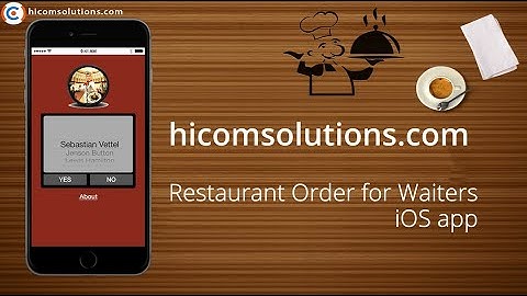 Restaurant Order for Waiters iOS app source code for sale