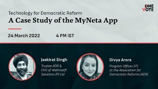 Technology for Democratic Reform: A Case Study of the MyNeta App