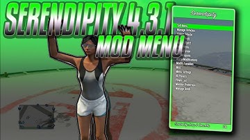 *CRAZY* GTA 5 ONLINE:  SERENDIPITY 4.4  MOD MENU! 1.27 [PS3]