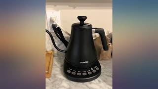 COSORI Electric Gooseneck Kettle with 5 Variable Presets, Pour Over Kettle & Coffee review