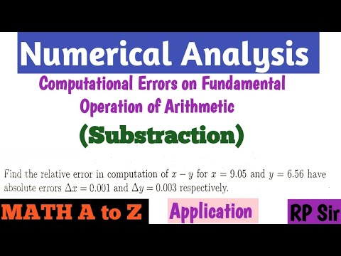 Error on Fundamental Arithmetic Operations (Subtraction with Application)