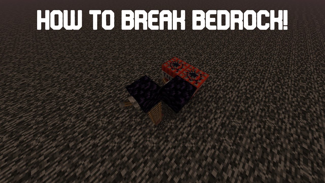 How To BREAK Bedrock In Minecraft 1.18.1 - YouTube