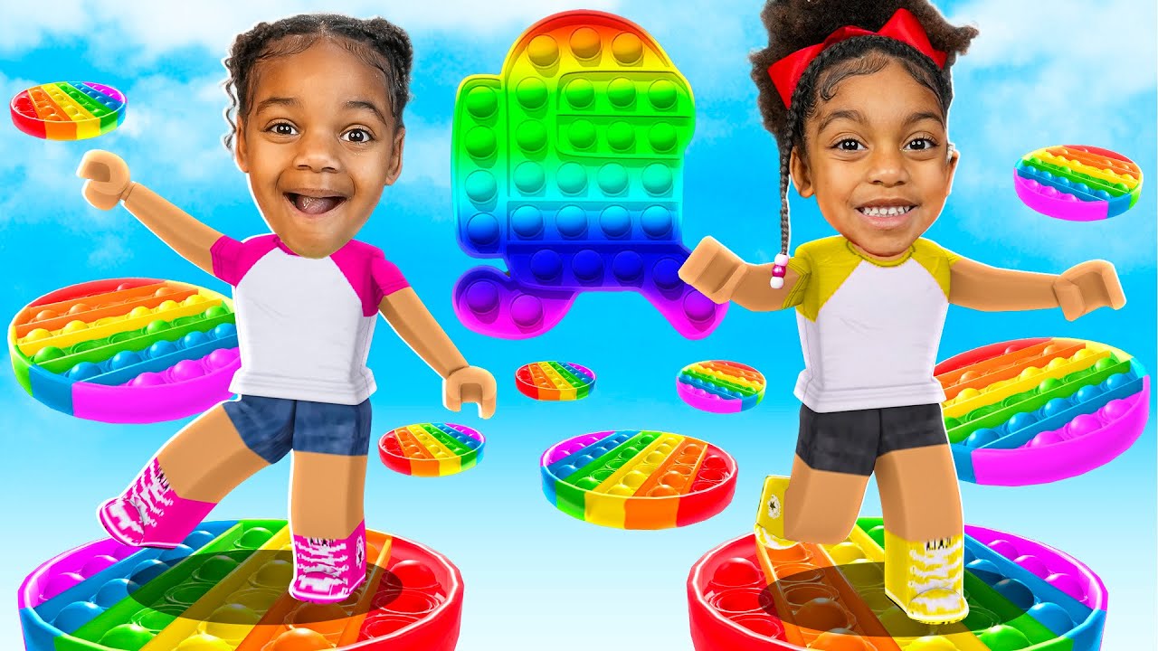 SUPER FUN MEGA ROBLOX OBBY WITH NOVA & AYLA | The Princess Clubhouse