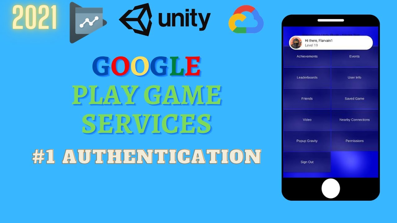 Google Play Games Services Tutorial in Unity (Part-1) - LOGIN and  ACHIEVEMENTS and LEADERBOARDS 