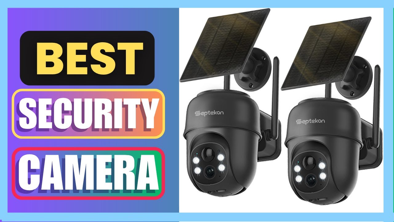 Septekon 2K Solar Security Cameras Wireless Outdoor - YouTube