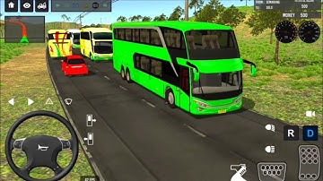 Coach Bus Realistic Driving: New Bus Double Decker Simulator Indonesia 2025 - Android GamePlay
