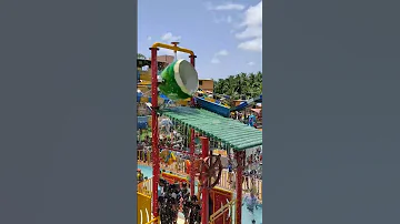 Water Splash On People Heavy Water Flow Slide Rajhans Resort Shorts Trending Viral Waterpark 