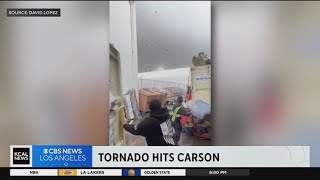 EF-0 tornado touches down in Carson, leaving small trail of damage in its wake