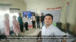 Trainer Ravindra Misal's Session at The Kiran Academy Nagpur on topic Presentstion & public speaking screenshot 2