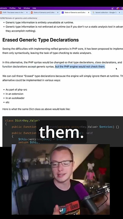 Erased generics are the solution for #php #oss #webdev #programming #coding