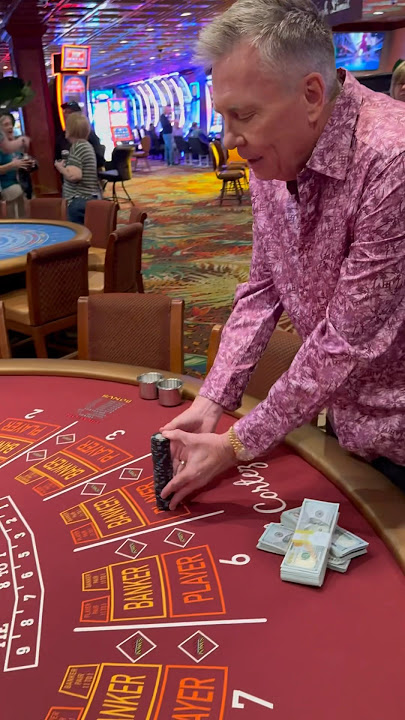 $5,000 On Banker! #baccarat #gambling #casino