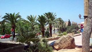 Mallorca, Alcudia Old Town, July 2009 Av de la Inca filmed in HD